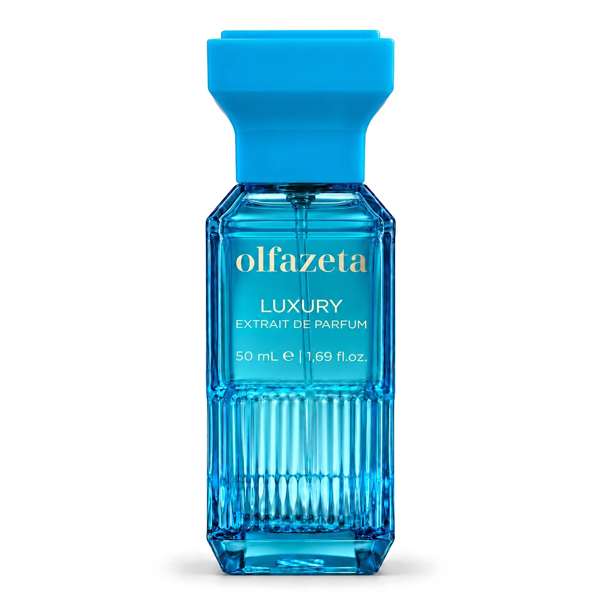 Chogan 129 Chlorophyll – owocowo-orientalne perfumy unisex Olfazeta Luxury Extrait de Parfum 50 ml, niebieski flakon