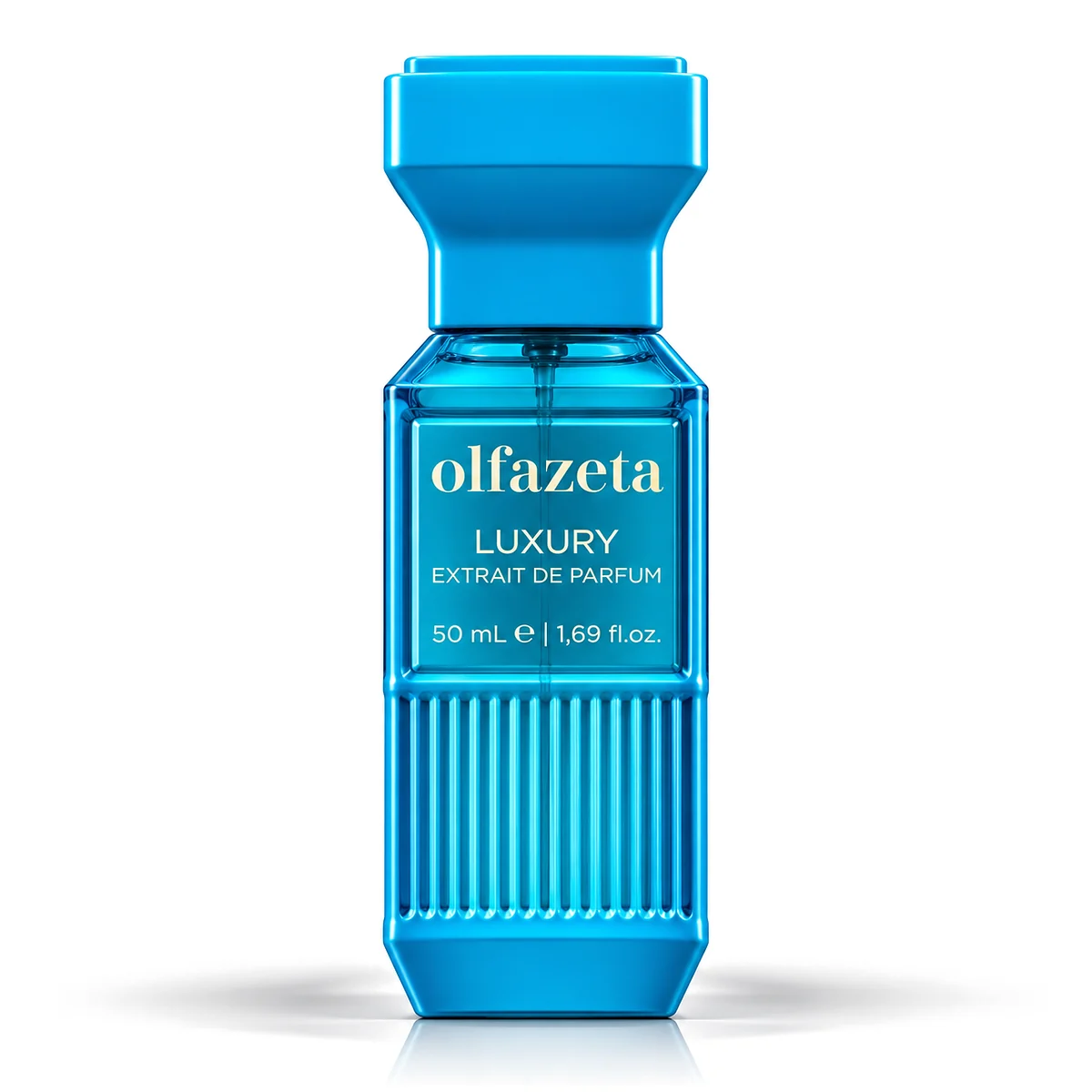 Chogan 129 Chlorophyll – owocowo-orientalne perfumy unisex Olfazeta Luxury Extrait de Parfum 50 ml, niebieski flakon