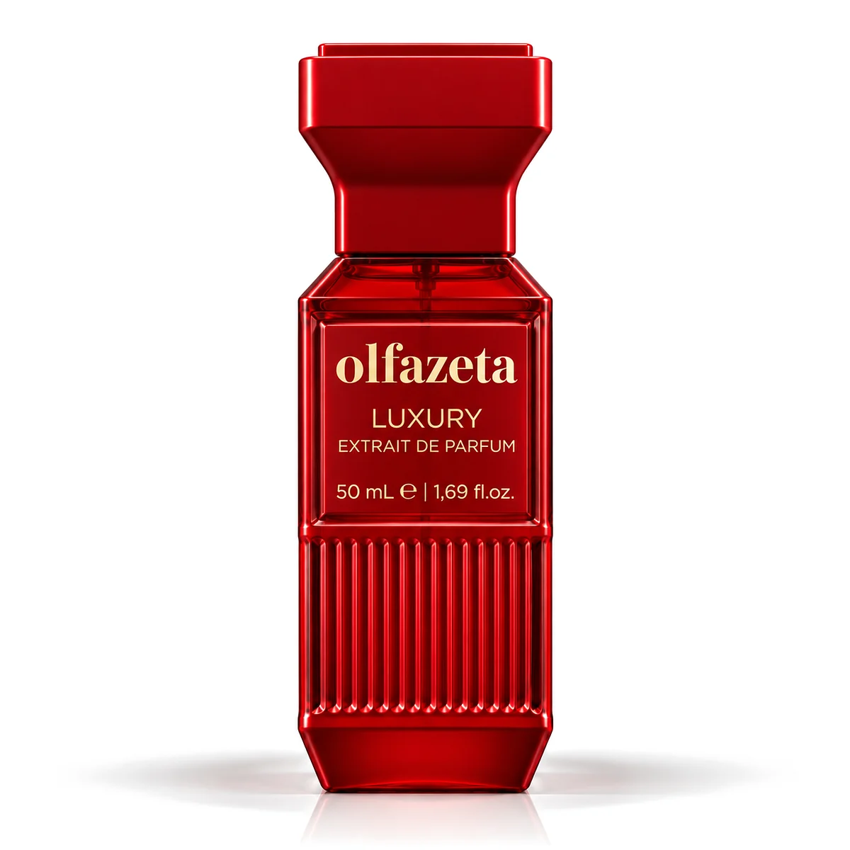 Chogan 146 Scarlet Flame – kwiatowo-drzewne perfumy unisex Olfazeta Luxury Extrait de Parfum 50 ml, czerwony flakon