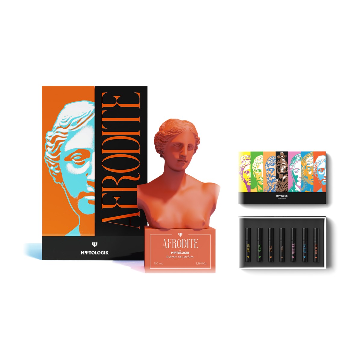Zestaw prezentowy Mytologik Afrodite 100 ml i Fragrance Discovery Set Olfazeta